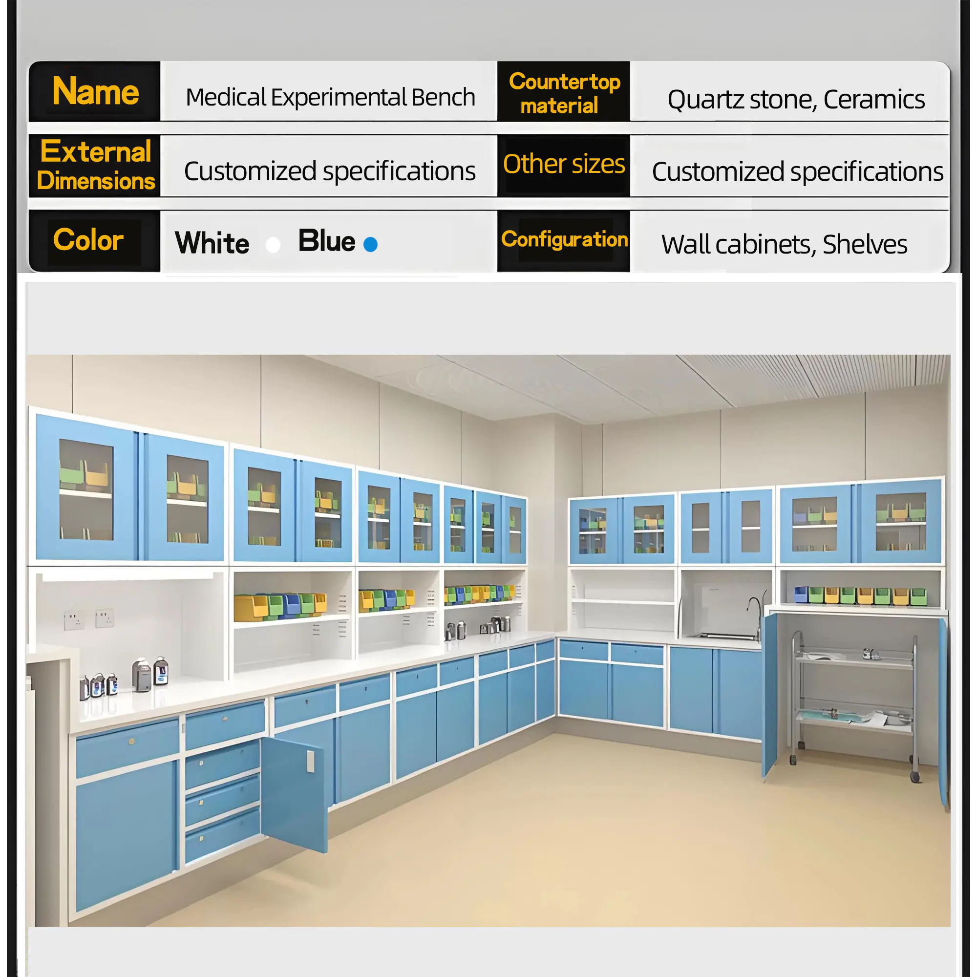 Medical experimental bench