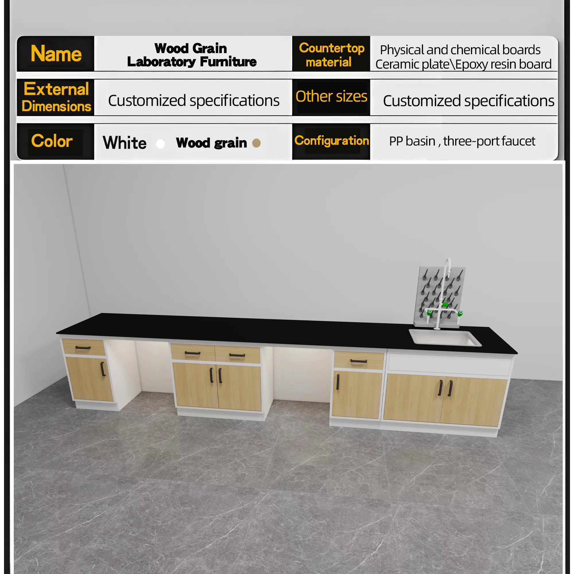Recommended laboratory furniture