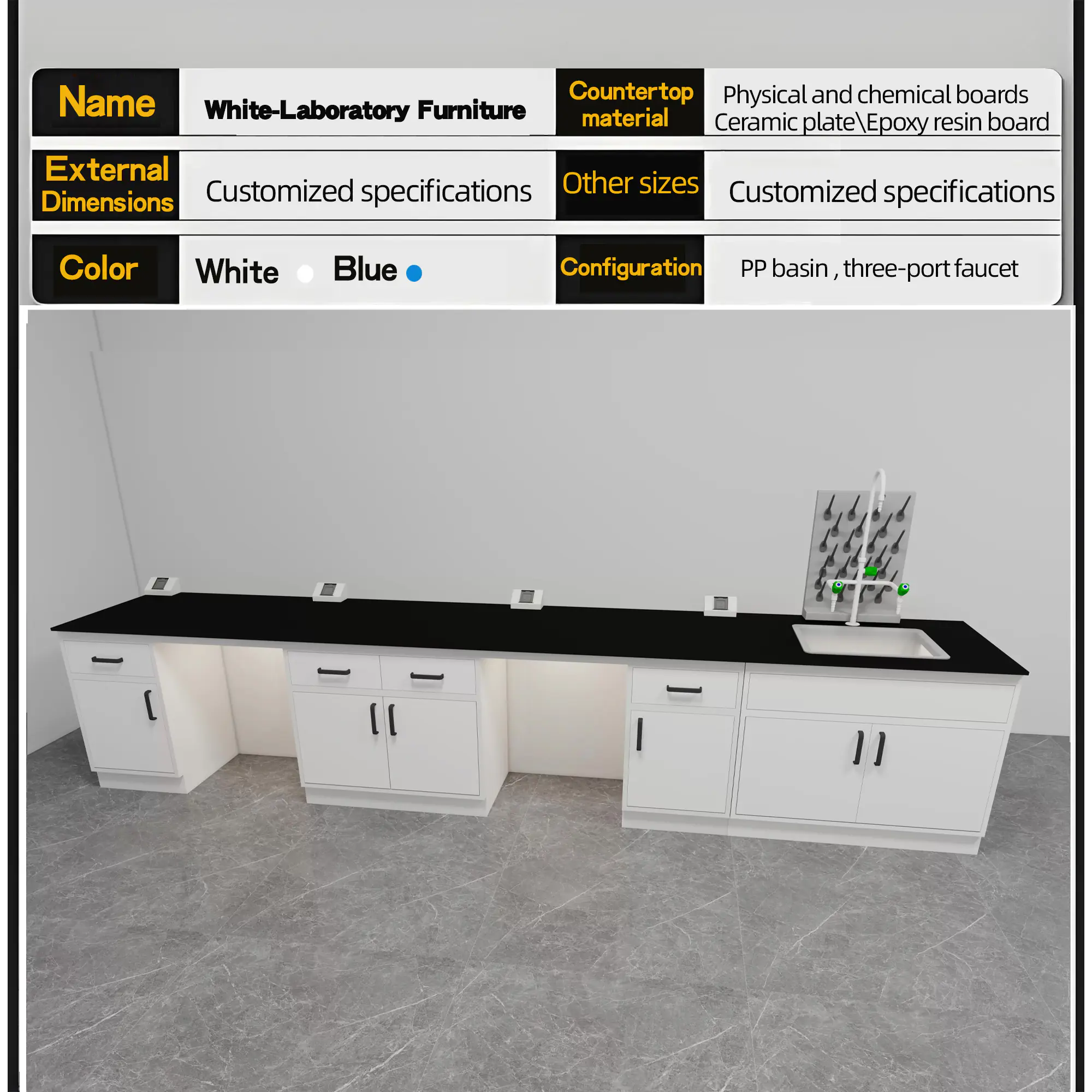 White-Laboratory Furniture
