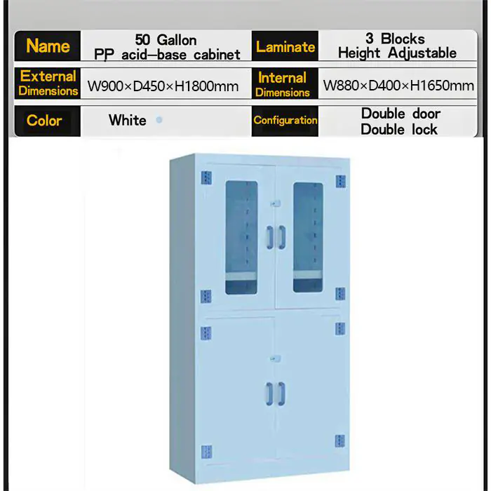 PP strong acid and alkali reagent cabinet