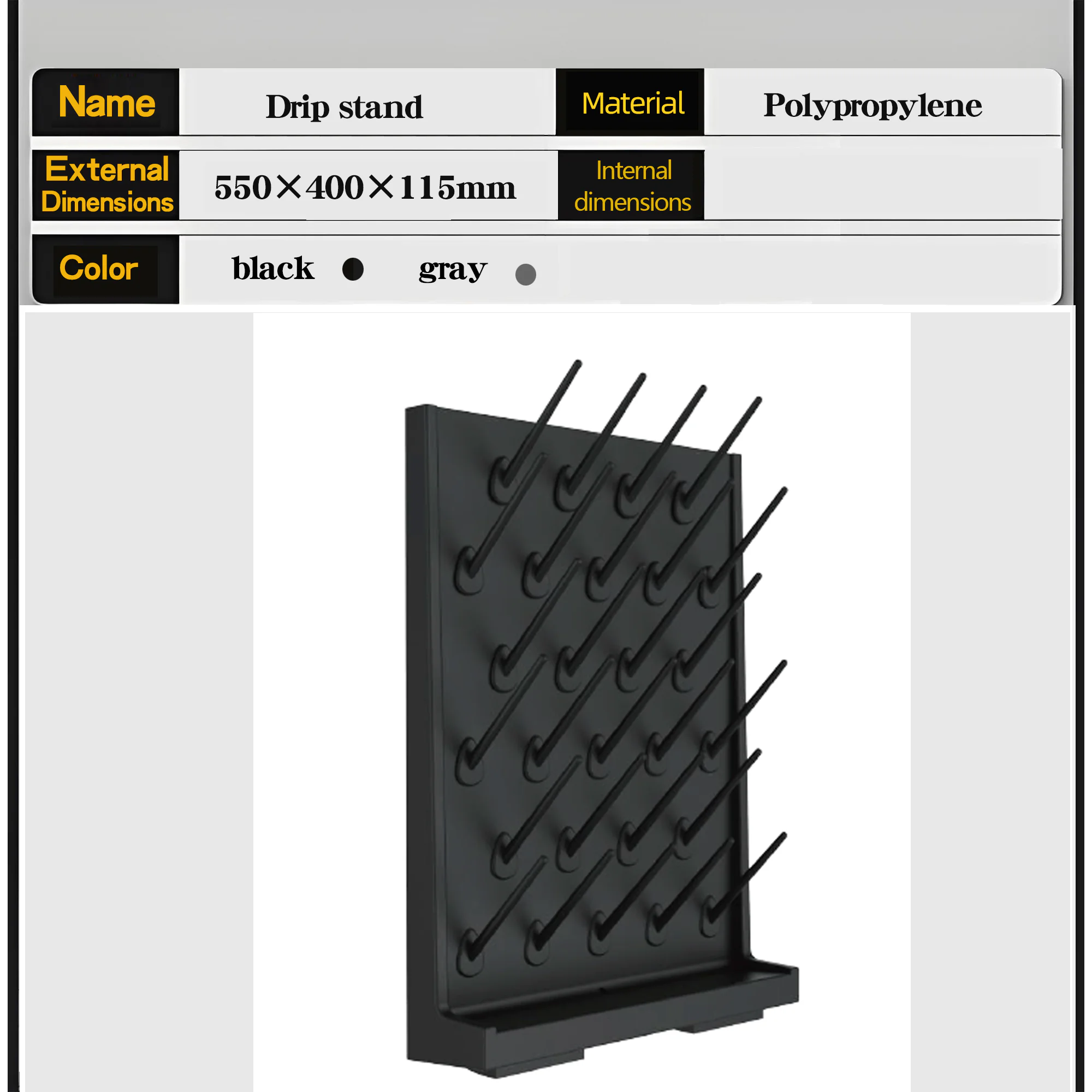 Drip rack